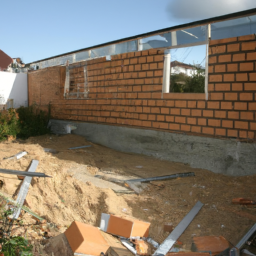 Agrandissement terrasse pour espace de jeu pour enfants Chateau-Gontier